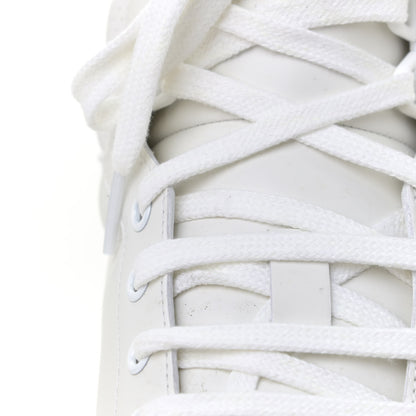 Gucci Calfskin Interlocking G Perforated Mens Ace High Top Sneakers 10 White Great White Grey Sky 15 of 15