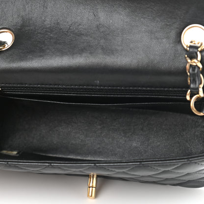 Chanel Lambskin Quilted Mini Rectangular Flap Black 10 of 13