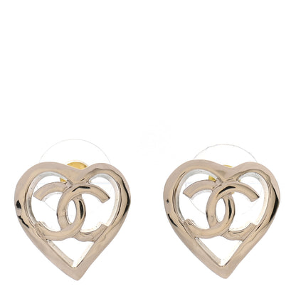 Chanel Metal CC Heart Coco In Love Earrings Gold 1 of 4