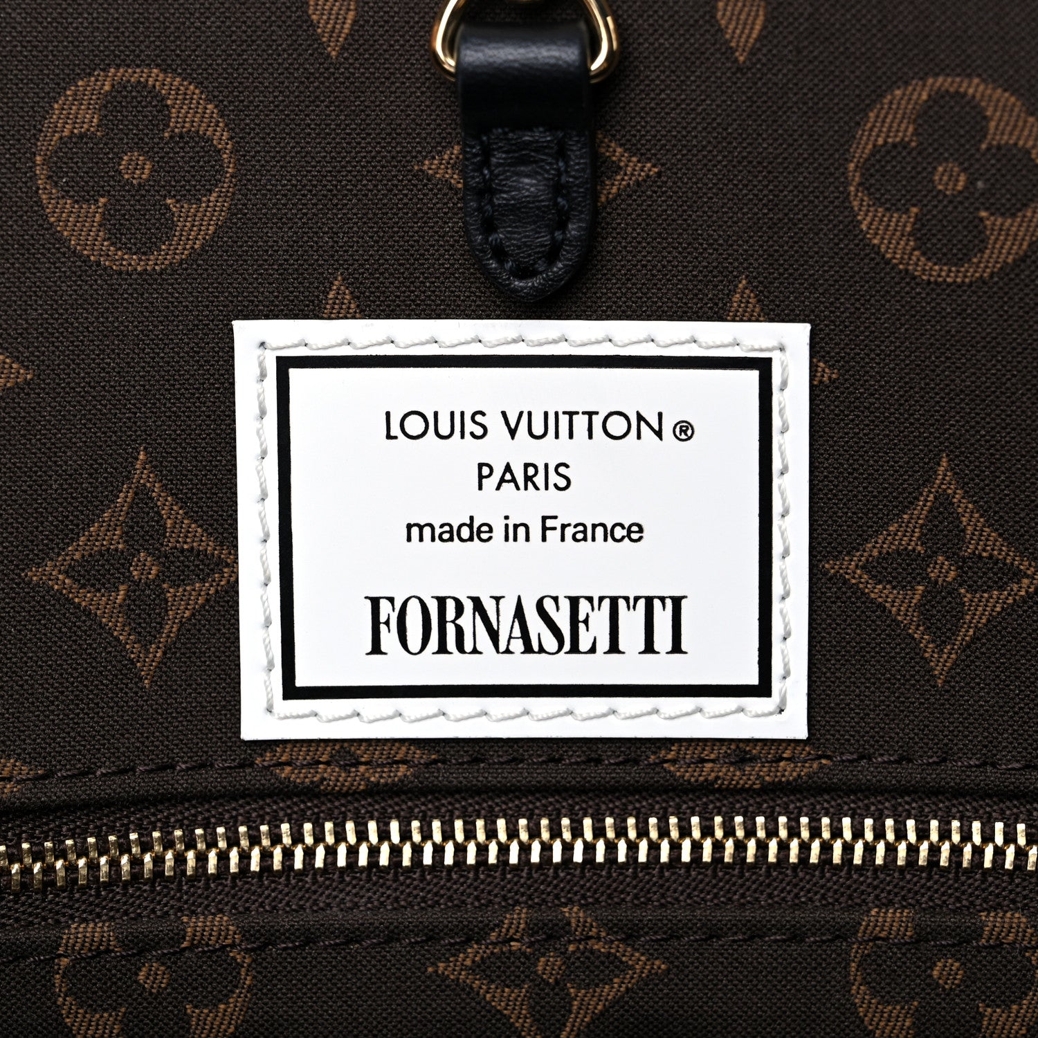 Louis Vuitton X FORNASETTI Calfskin Architettura Onthego MM Black White 10 of 15