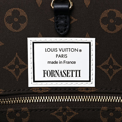Louis Vuitton X FORNASETTI Calfskin Architettura Onthego MM Black White 10 of 15
