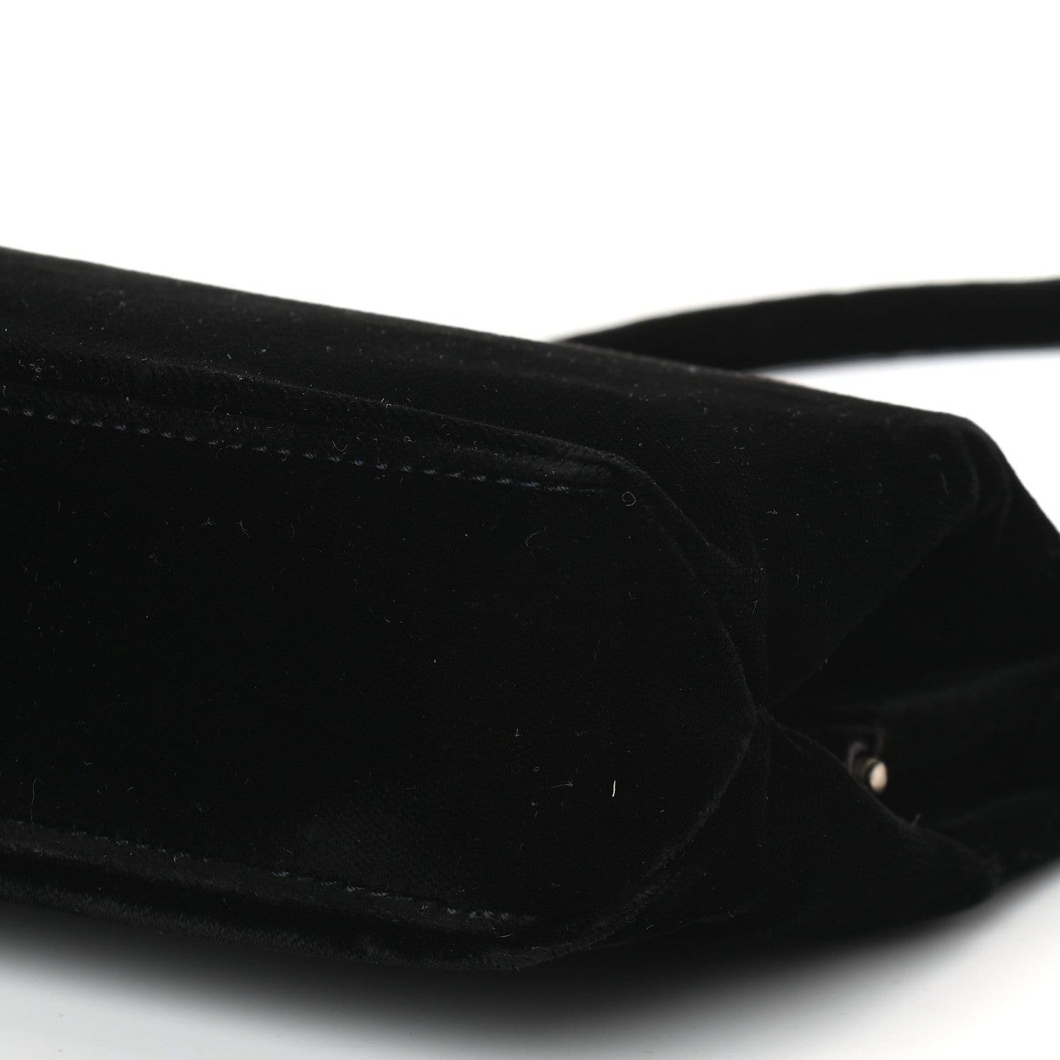 Fendi Velvet Shoulder Bag Black 8 of 8