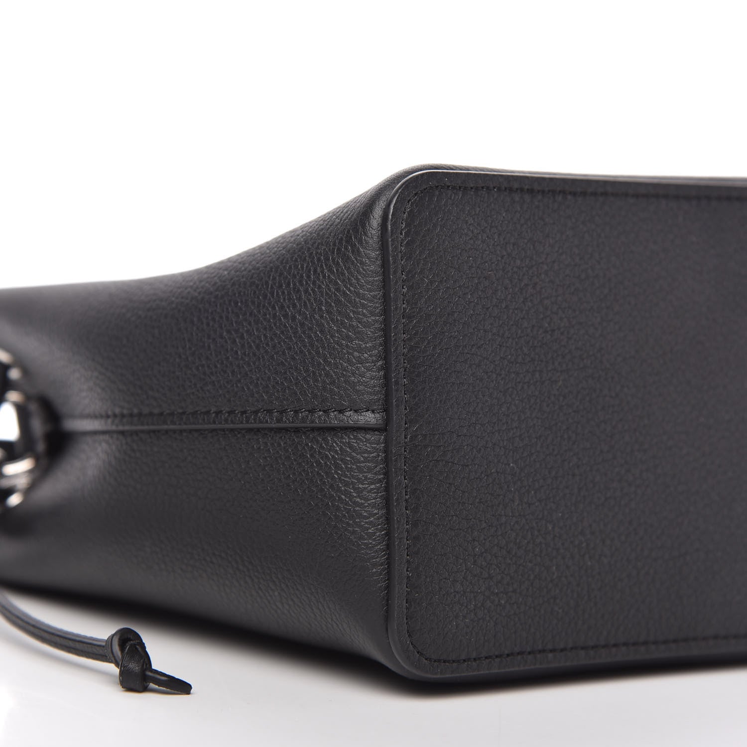 Louis Vuitton Calfskin Nano Lockme Bucket Black 6 of 10