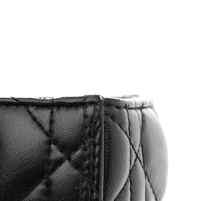 Christian Dior Lambskin Cannage Medium Lady Dior Black 13 of 15