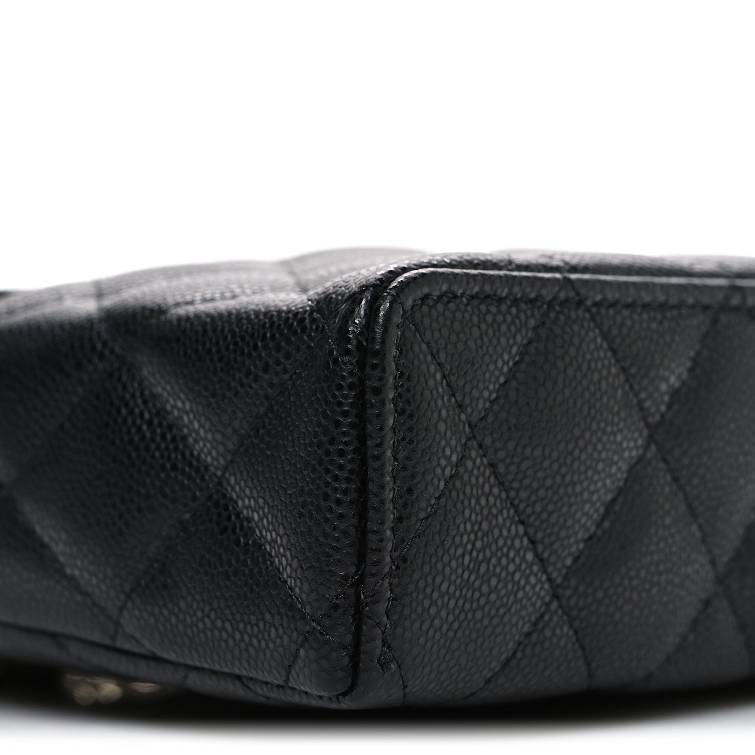 Chanel Caviar Quilted Top Handle Slim Vanity With Chain Black 9 of 11