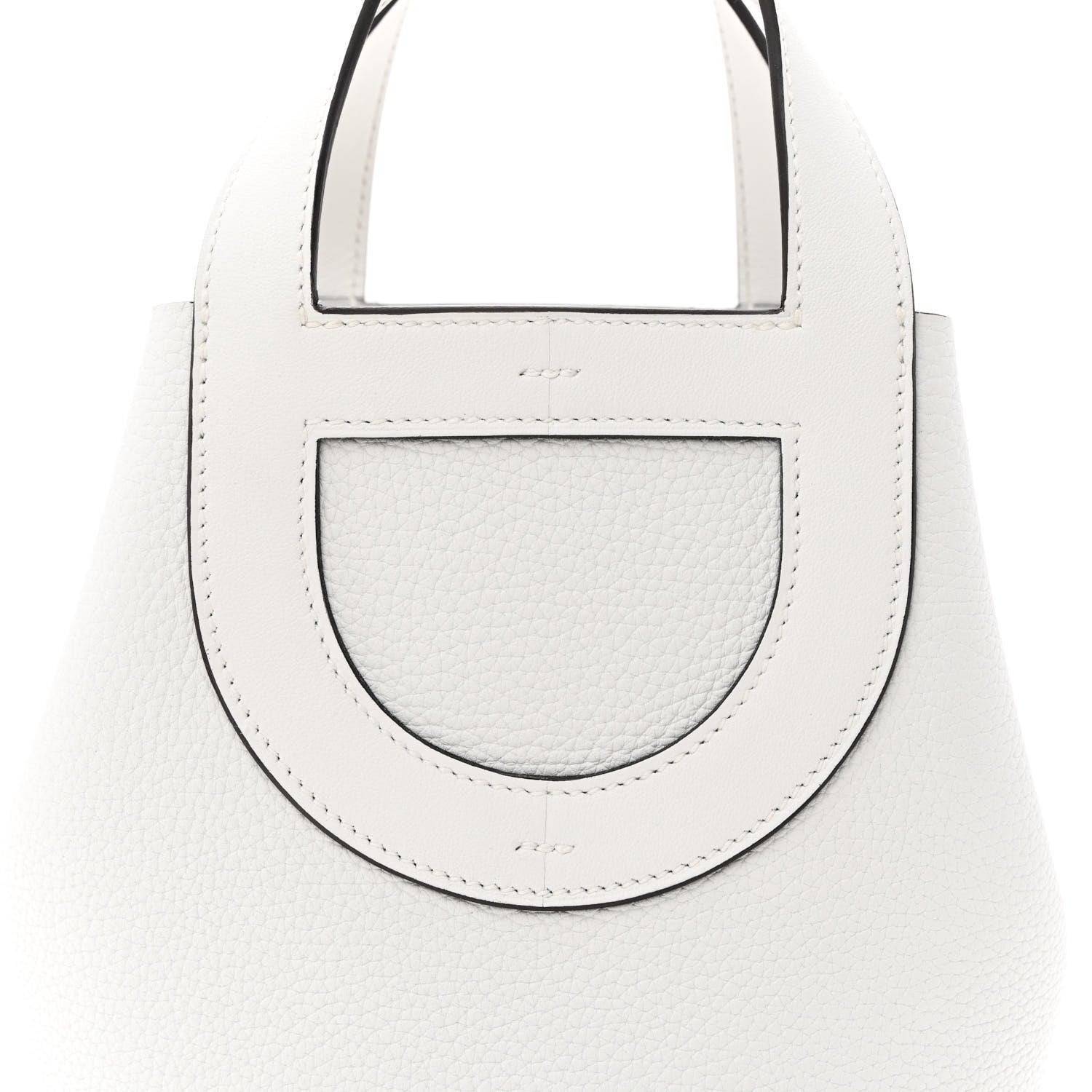 Hermes Taurillon Clemence Swift In-The-Loop 18 Bag New White 8 of 11