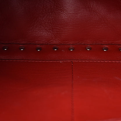 Valentino Garavani Lambskin Large Rockstud Spike Shoulder Bag Red 9 of 12