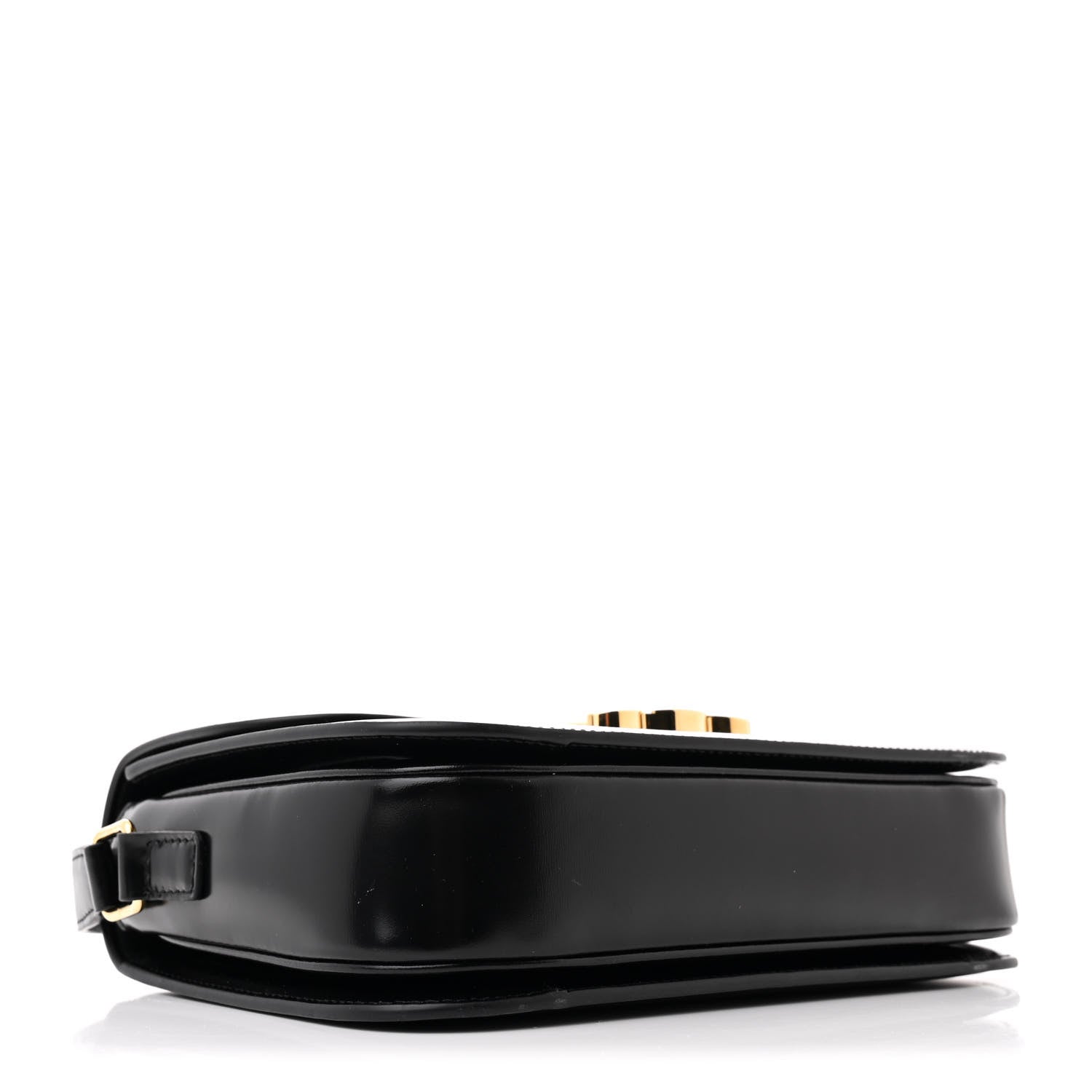 Celine Shiny Calfskin Medium Triomphe Black 4 of 12