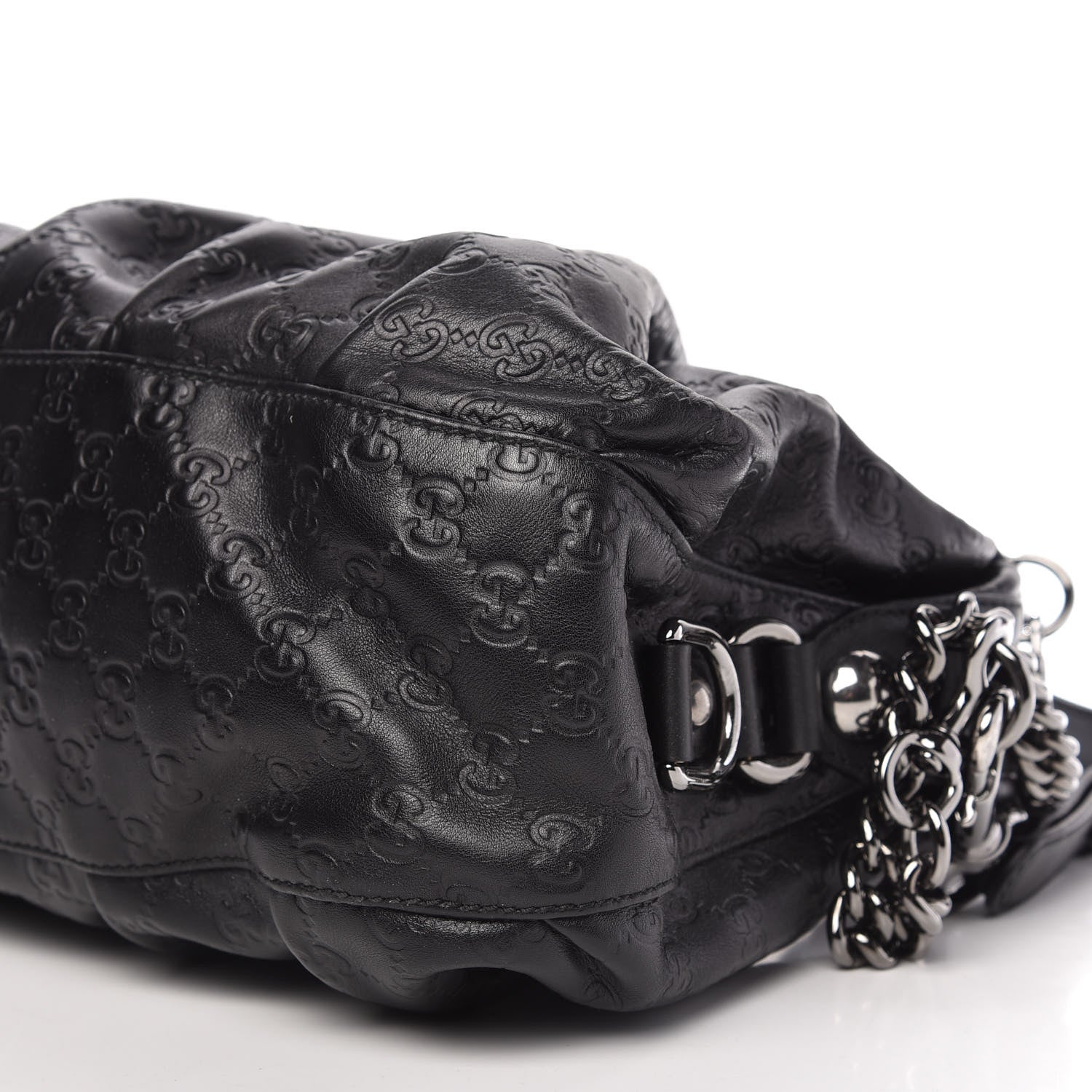 Gucci Guccissima Medium Icon Bit Boston Black 7 of 9