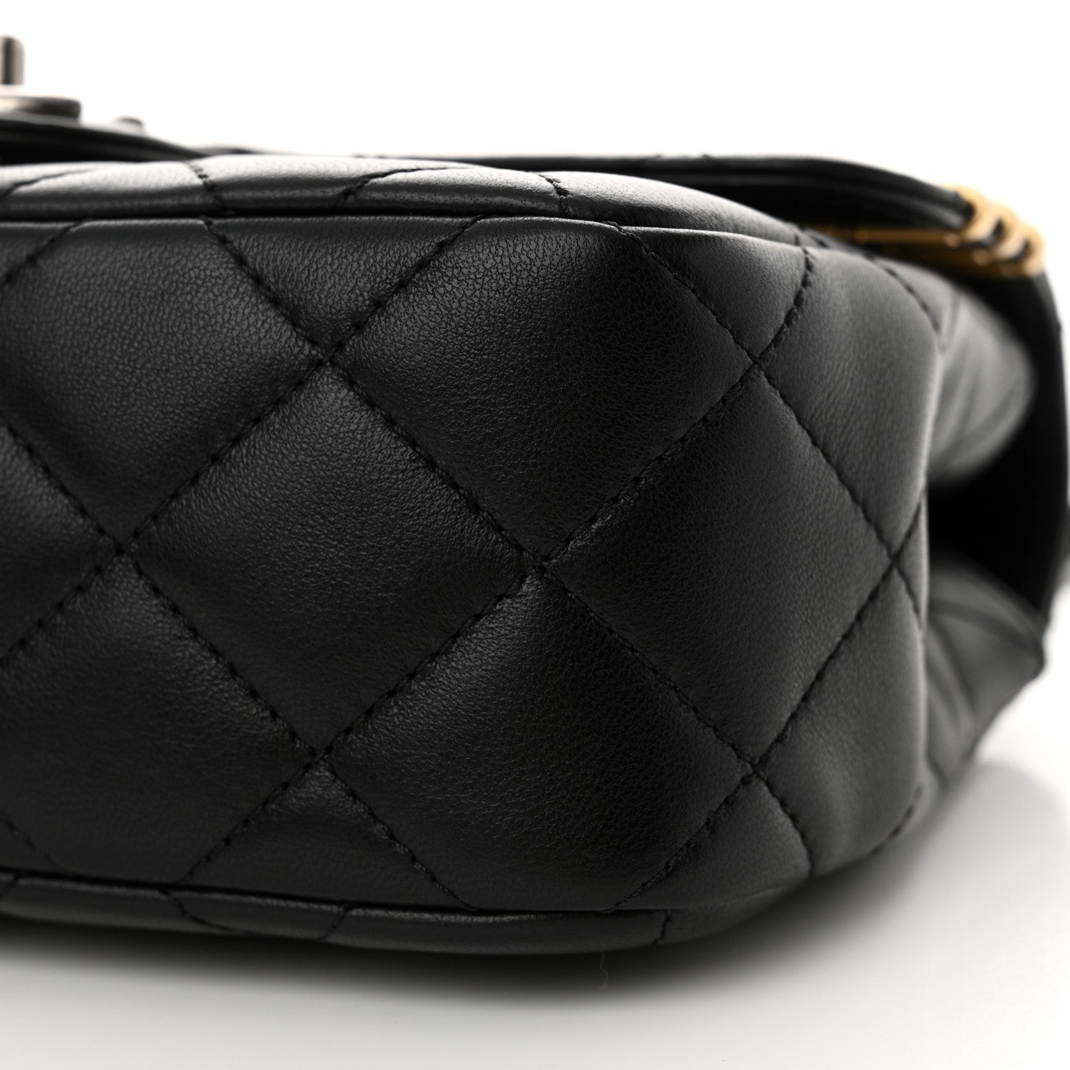 Chanel Lambskin Quilted Small Coco Clips Single Flap Black 10 of 11