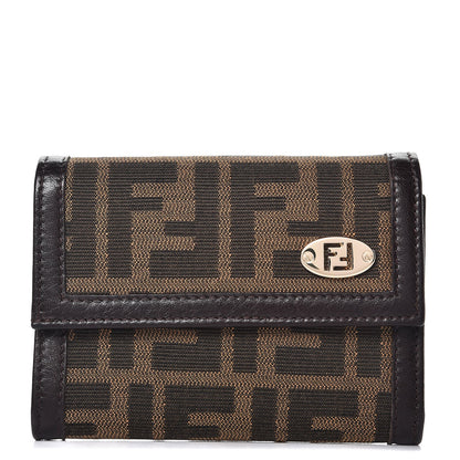 Fendi Zucca Flap Wallet Tobacco 1 of 8