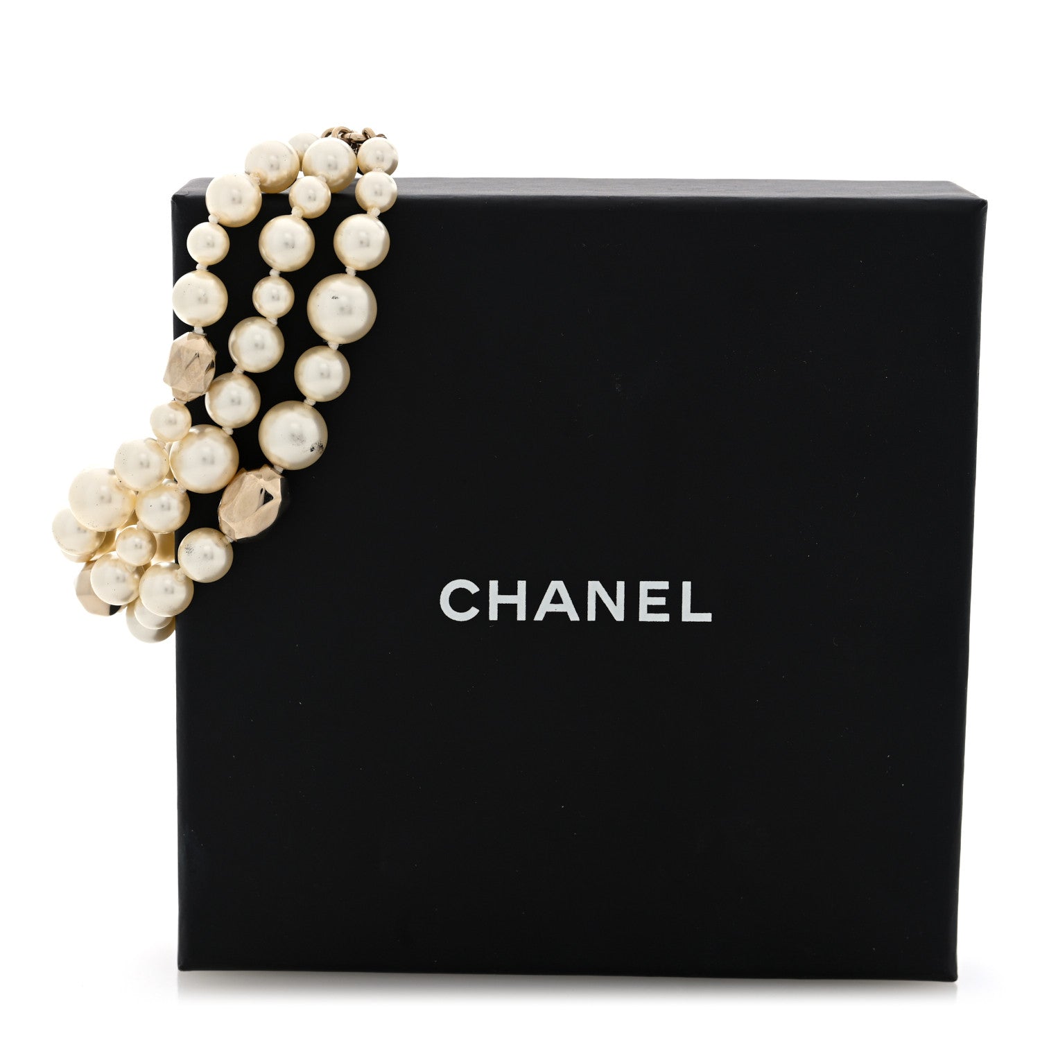 Chanel Pearl CC Multi Strand Bracelet Gold 5 of 5