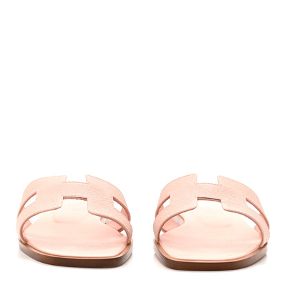 Hermes Epsom Oran Sandals 37 Rose Pale 3 of 10