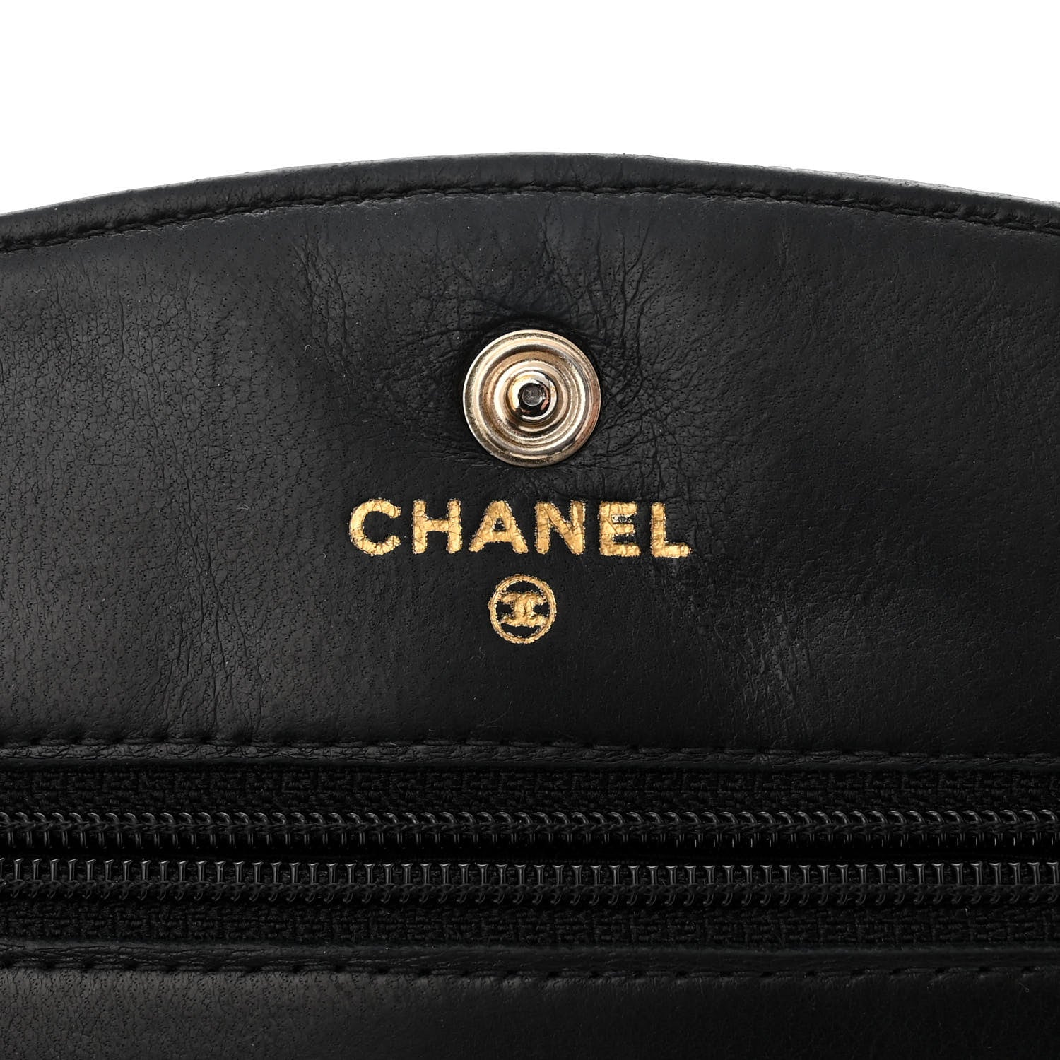 Chanel Caviar Timeless CC Wallet On Chain WOC Black 6 of 11