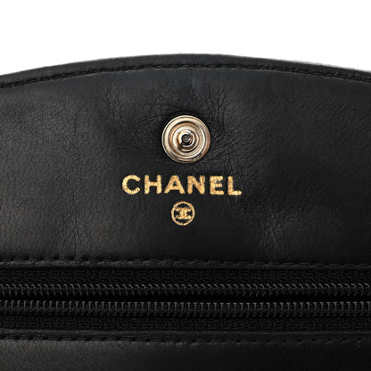 Chanel Caviar Timeless CC Wallet On Chain WOC Black 6 of 11