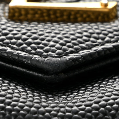Saint Laurent Grain De Poudre Matelasse Chevron Monogram Flap Wallet Black 9 of 11