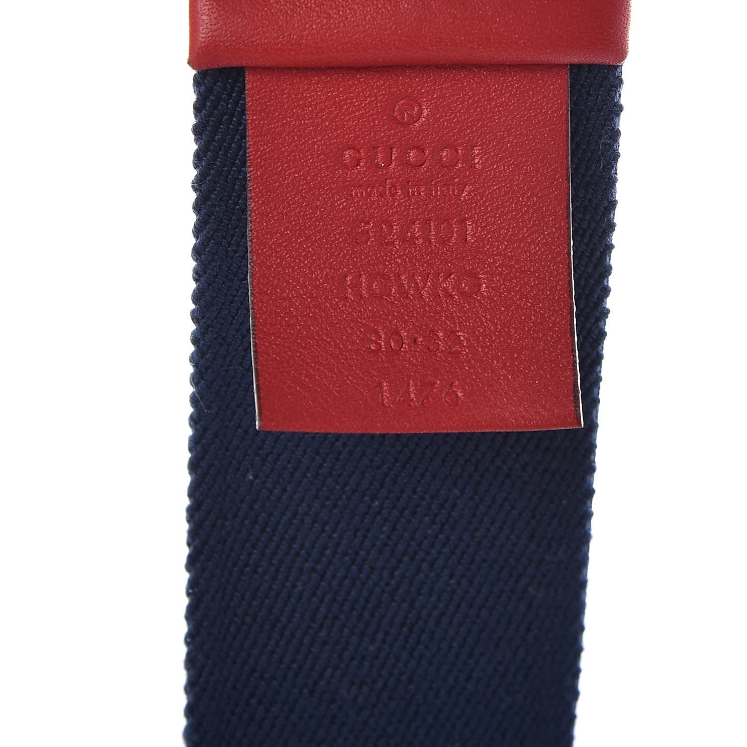 Gucci Canvas Torchon Double G Sylvie Web Belt 80 32 Red White Blue 4 of 7