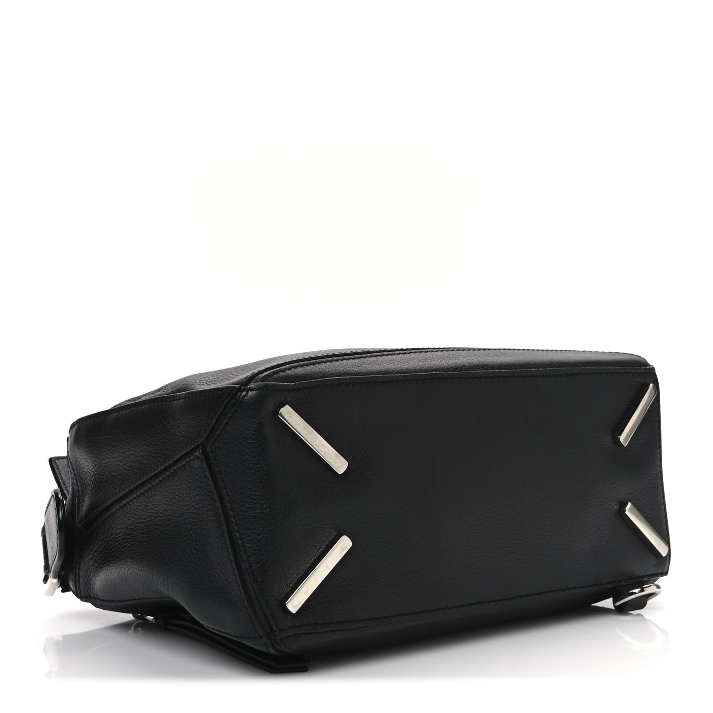Calfskin Small Puzzle Bag Black
