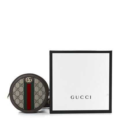 Gucci GG Supreme Monogram Web Mini Ophidia Round Backpack Brown 12 of 12