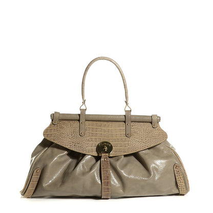 Fendi Calfskin Crocodile Embossed Large Magic Bag Beige 1 of 8