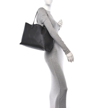 Saint Laurent Calfskin Large Shopping Tote Coal 3 of 11