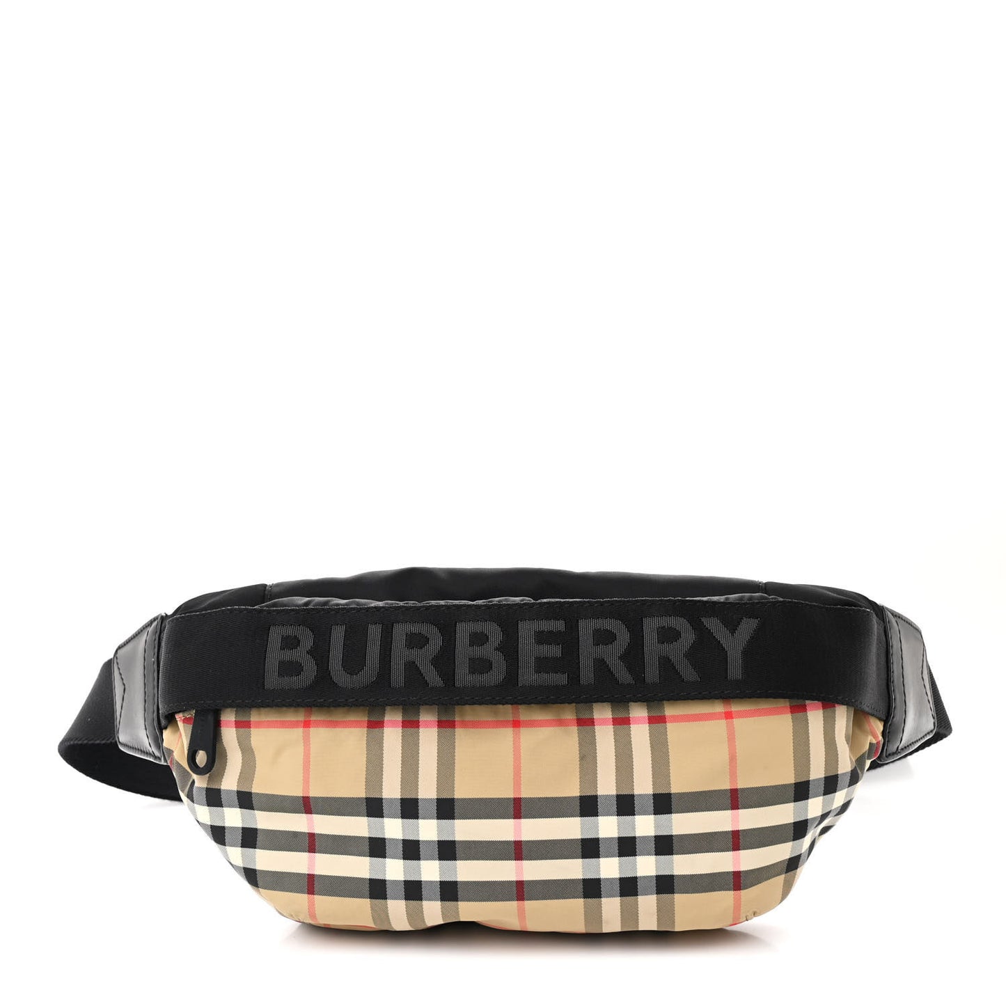 Nylon Vintage Check Sonny Bum Bag Archive Beige Black