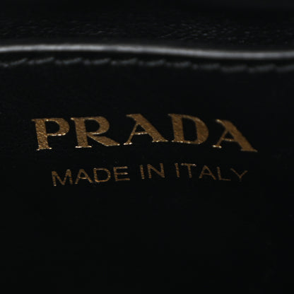 Prada Soft Calfskin Diagramme Crossbody Bag Black 6 of 10