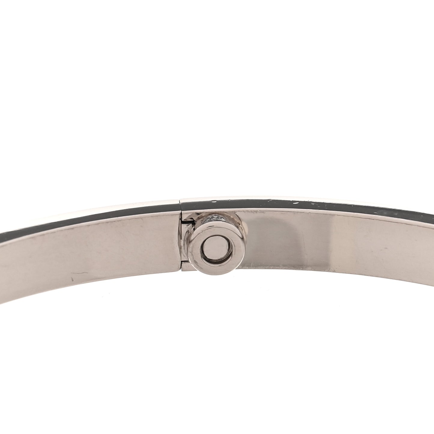 18K White Gold Small LOVE Bracelet 17