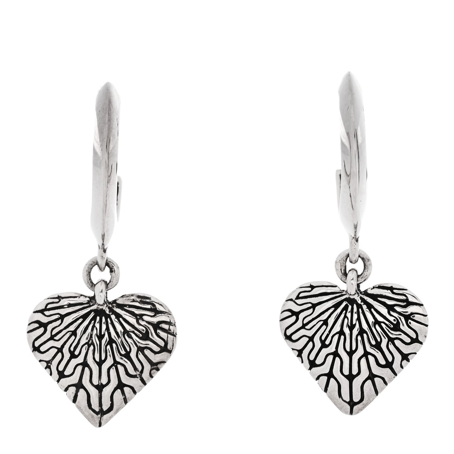 Sterling Silver Valentine Drop Huggie Earrings