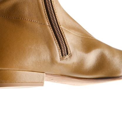 Bottega Veneta Cocktail Stretch Nappa Almond Boots 37.5 Fudge 9 of 13