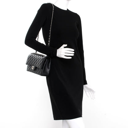 Chanel Caviar Quilted Medium Double Flap Black 2 of 9