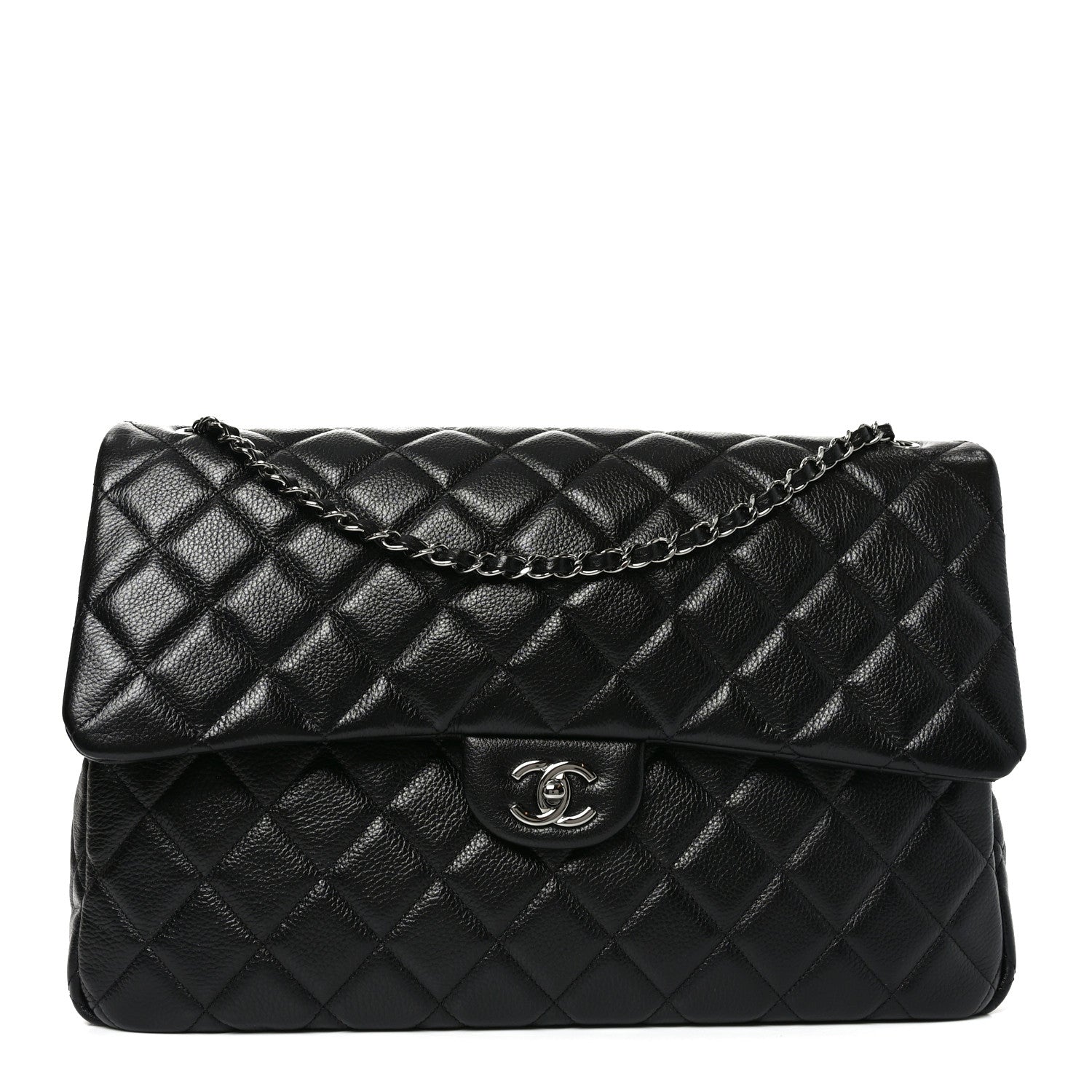 Chanel Caviar Quilted Small XXL Travel Flap Bag Black 1 of 10