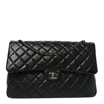Chanel Caviar Quilted Small XXL Travel Flap Bag Black 1 of 10