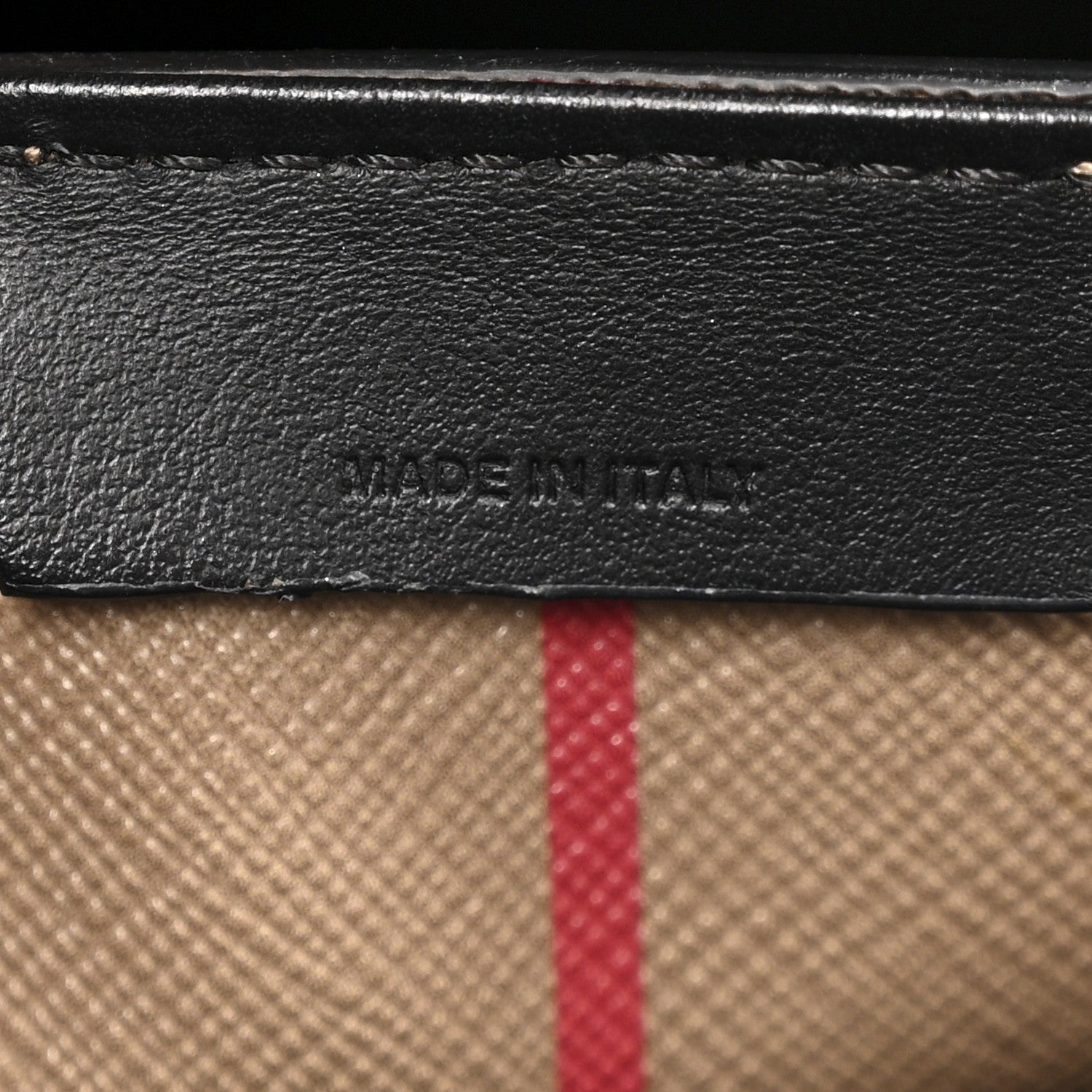 Burberry E-Canvas Stripe Book Tote Tan Archive Beige 7 of 15