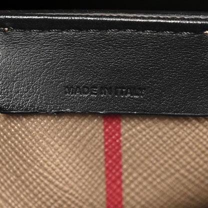 Burberry E-Canvas Stripe Book Tote Tan Archive Beige 7 of 15