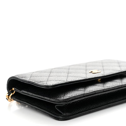 Chanel Caviar Quilted Wallet on Chain WOC Black 10 of 11