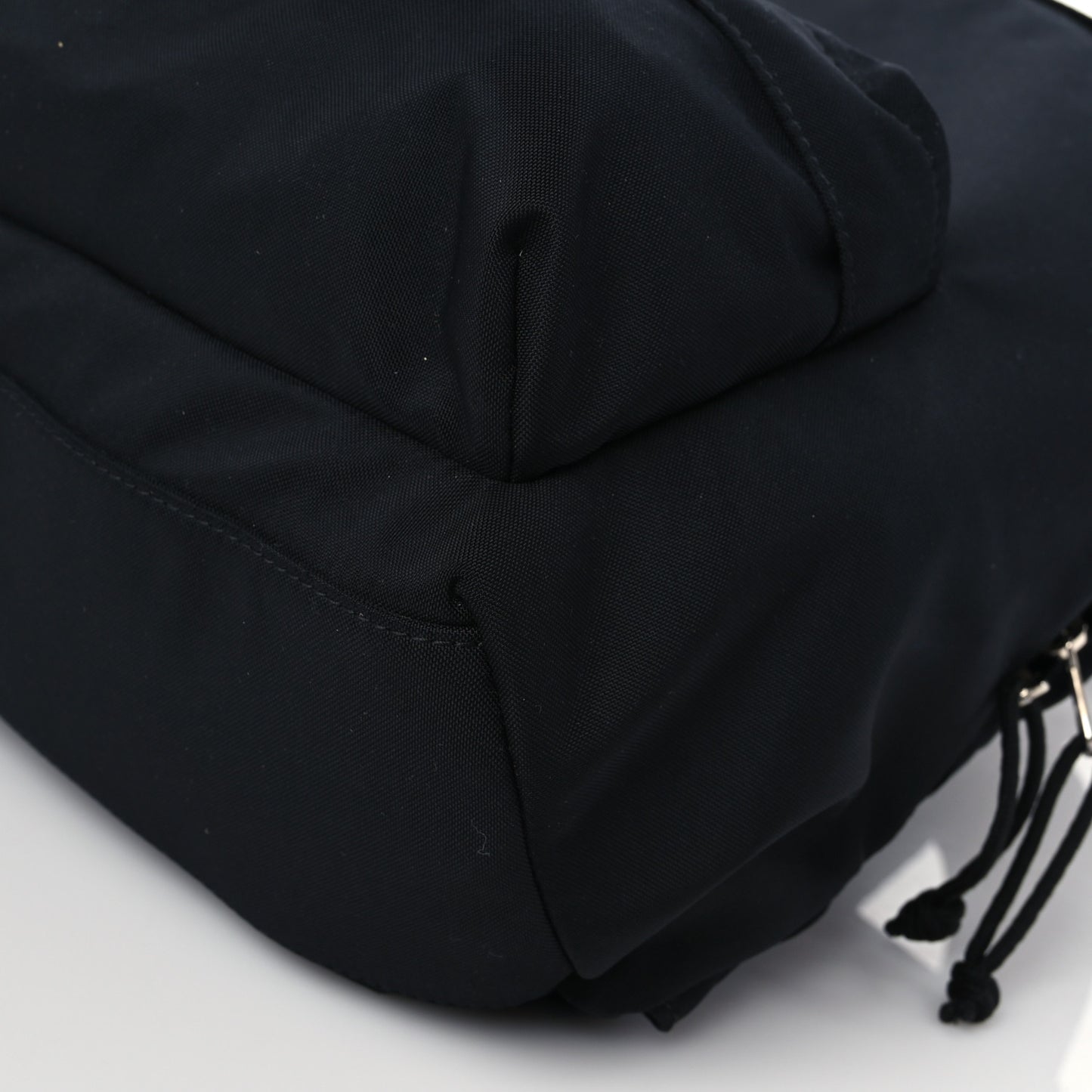 Sport Nylon Logo Embroidered S Wheel Backpack Black