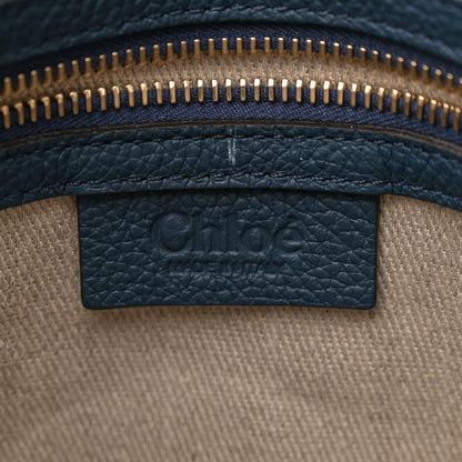 Chloe Calfskin Braided Medium Marcie Double Carry Navy 6 of 10