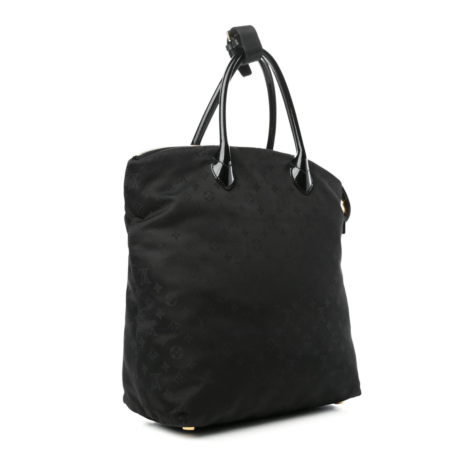 Monogram Nylon Desire Lockit Vertical MM Black