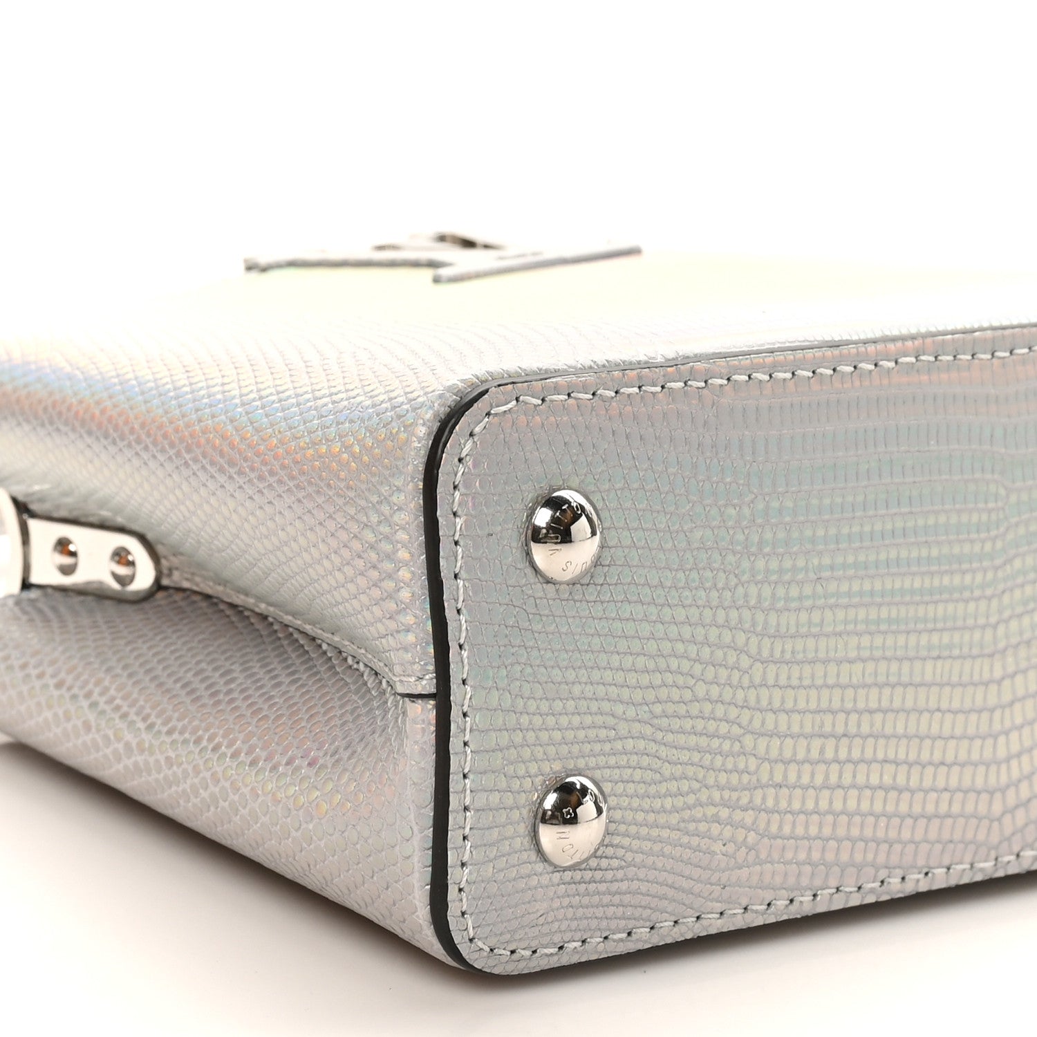 Louis Vuitton Iridescent Lizard Capucines Mini 8 of 10