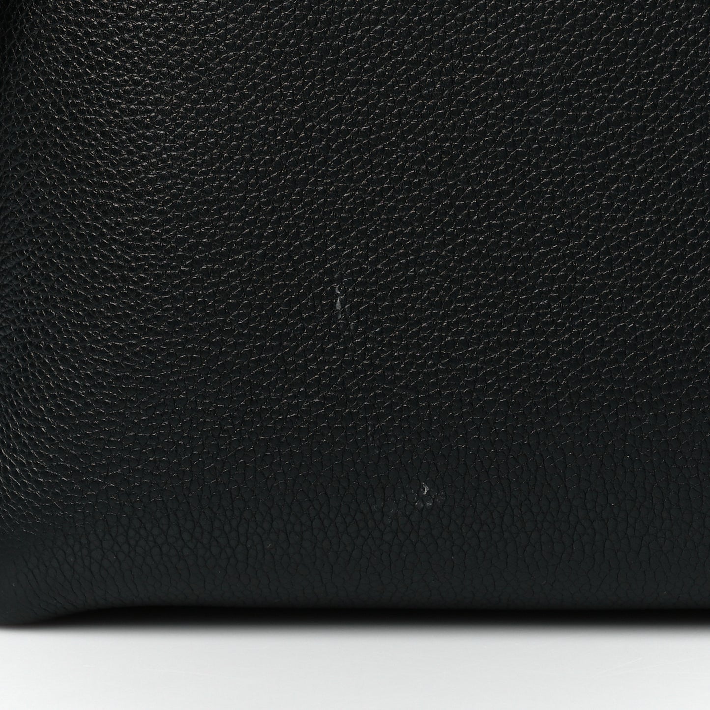 Soft Grained Calfskin Sangle Bucket Bag Black