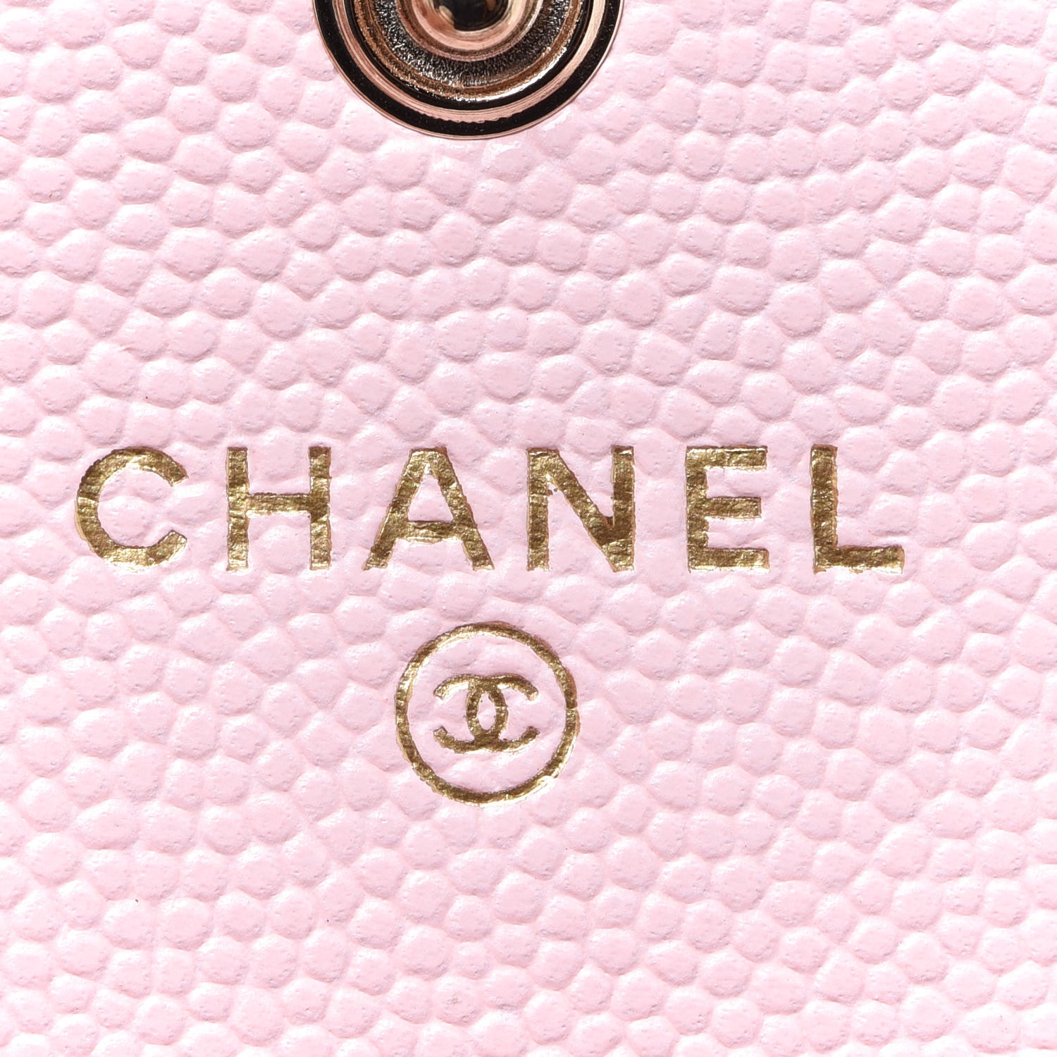 Chanel Caviar Quilted Crystal CC Flap Card Holder Pink 6 of 9