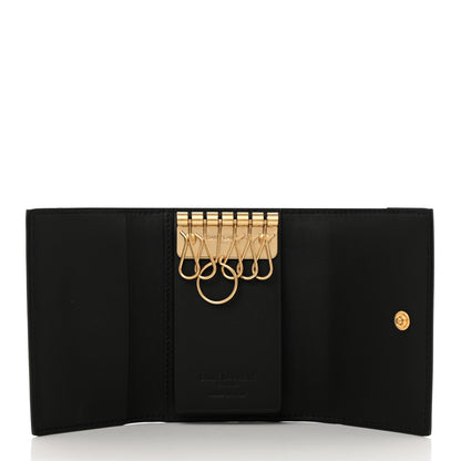 Saint Laurent Calfskin Key Holder Pouch Black 5 of 8