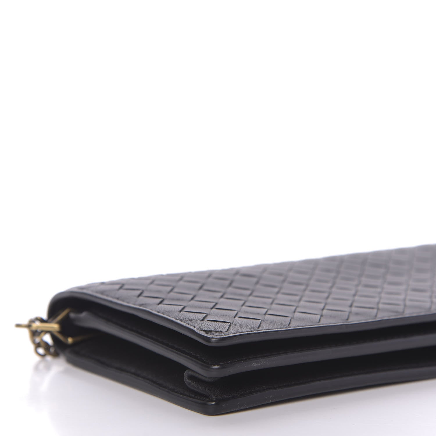 Bottega Veneta Nappa Intrecciato Continental Wallet on Chain Black 6 of 9