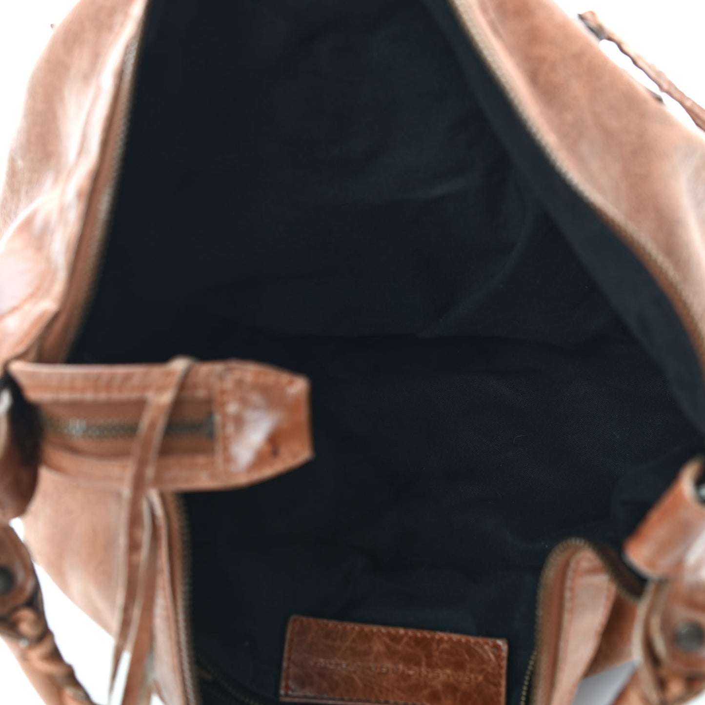 Agneau Classic Hardware Day Hobo Caramel