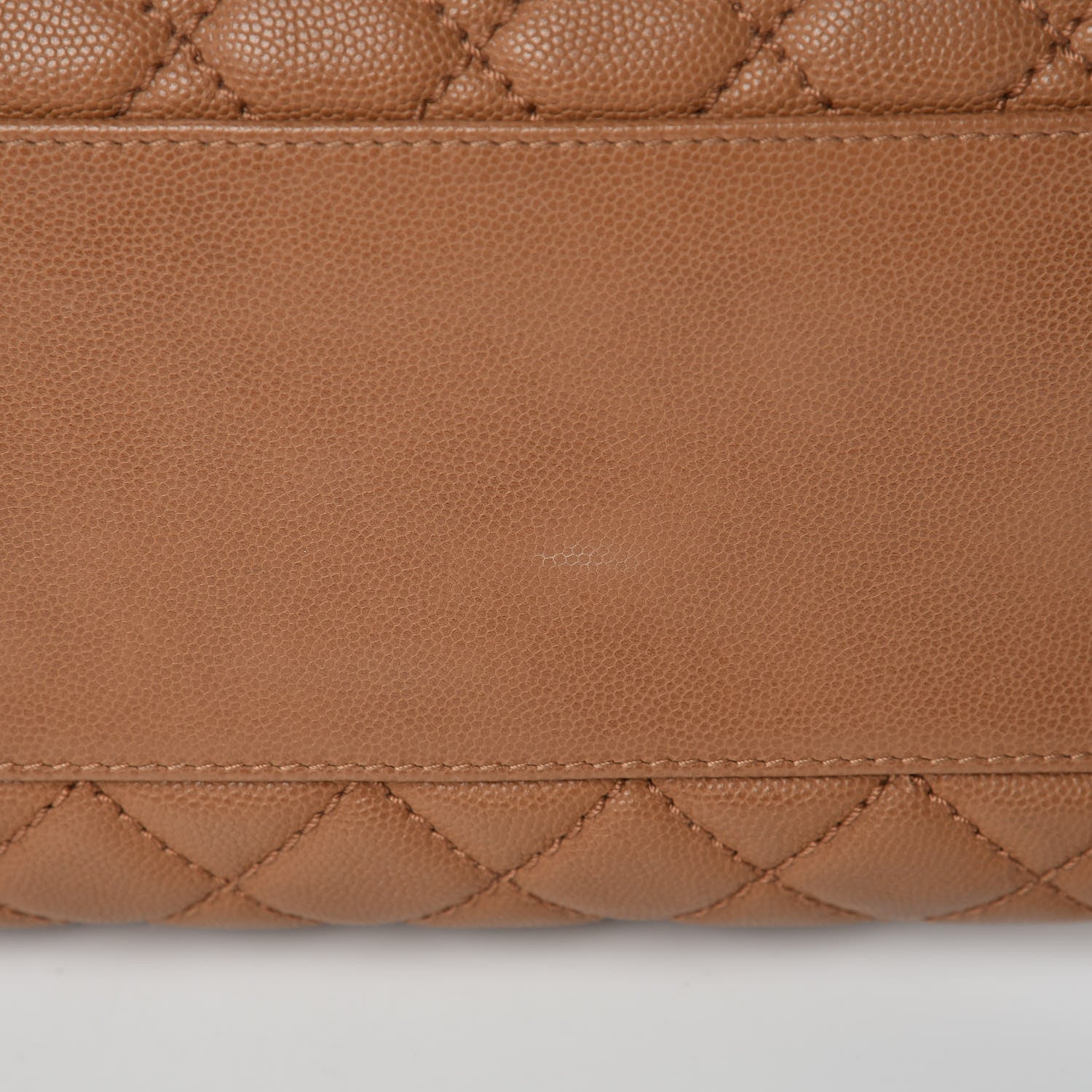 Chanel Caviar Quilted Large Coco Handle Flap Camel 10 of 13