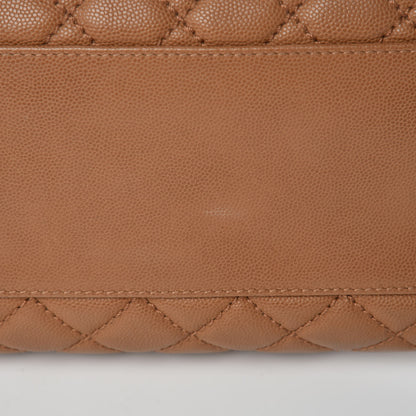 Chanel Caviar Quilted Large Coco Handle Flap Camel 10 of 13