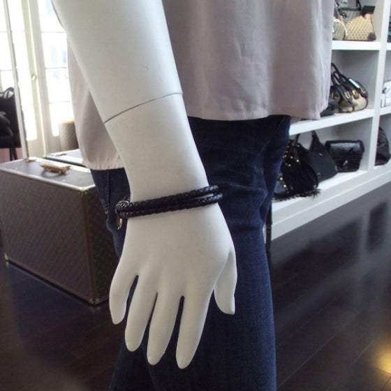 Nappa Intrecciato Bracelet Nero