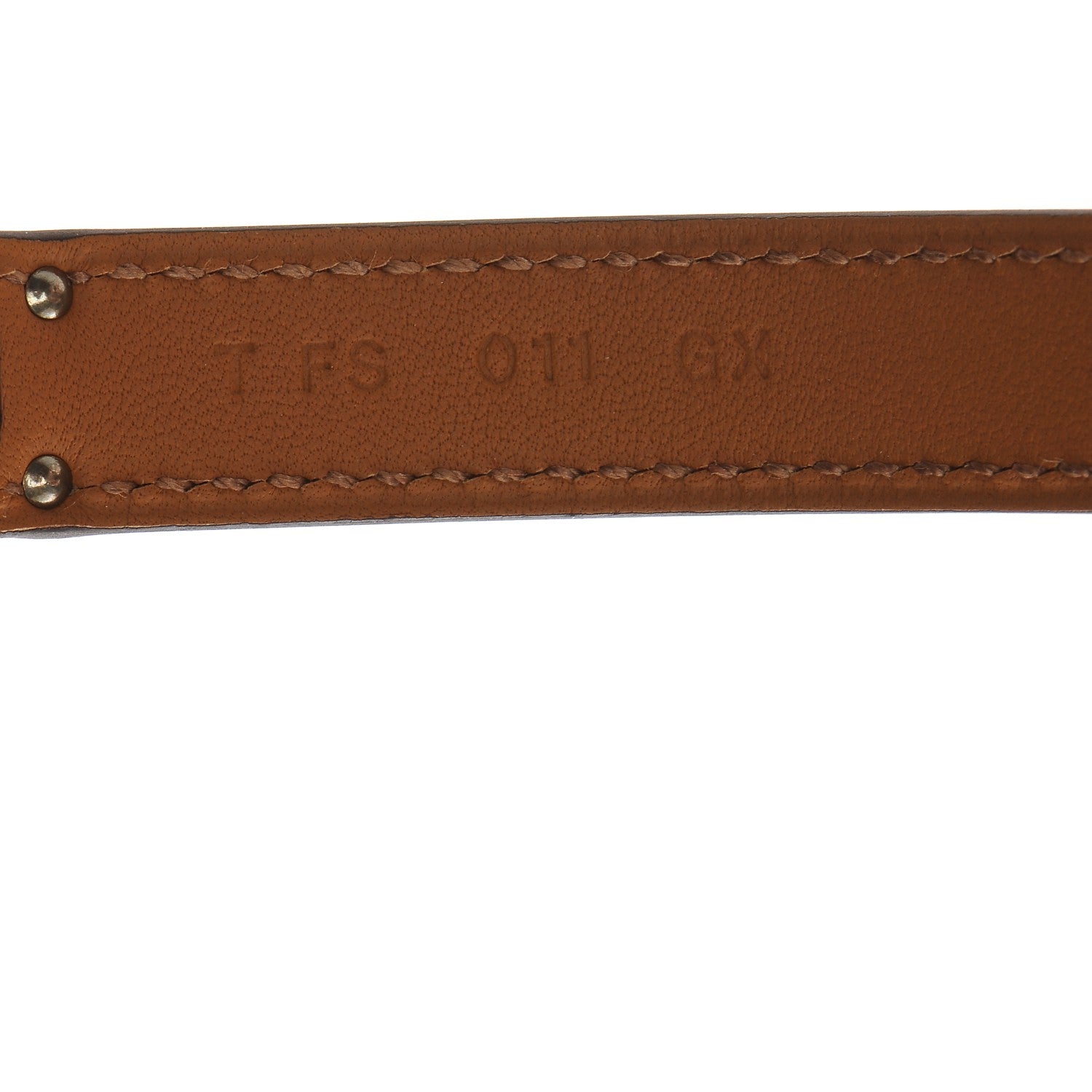 Hermes Epsom Kelly Double Tour Bracelet S Orange Poppy 6 of 8