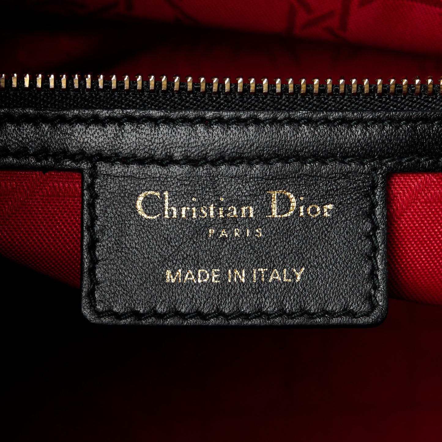 Lambskin Cannage Large Lady Dior Black